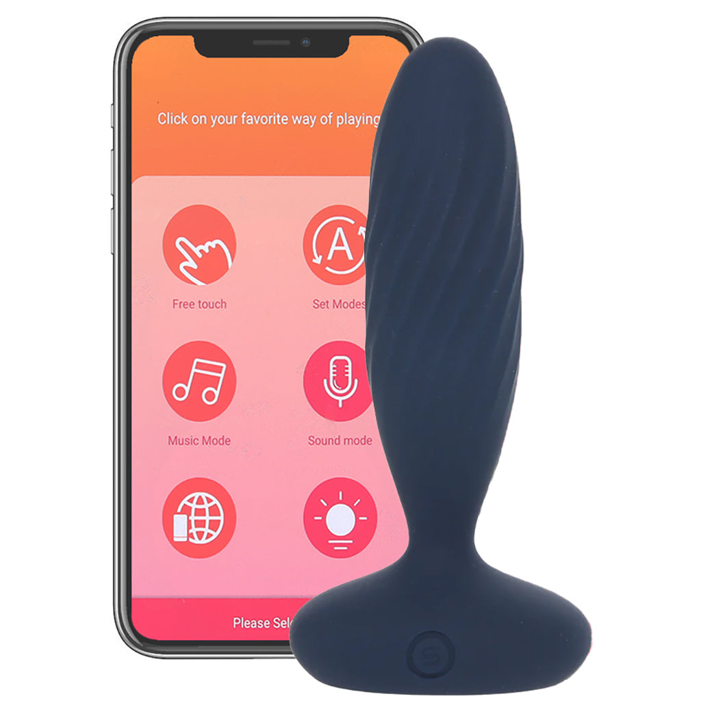 Jordan App-Controlled Thrusting Anal Vibe - Tophatter's Adult Products Anal Sex Toys > Butt Plugs - Tophatter Daily Deals