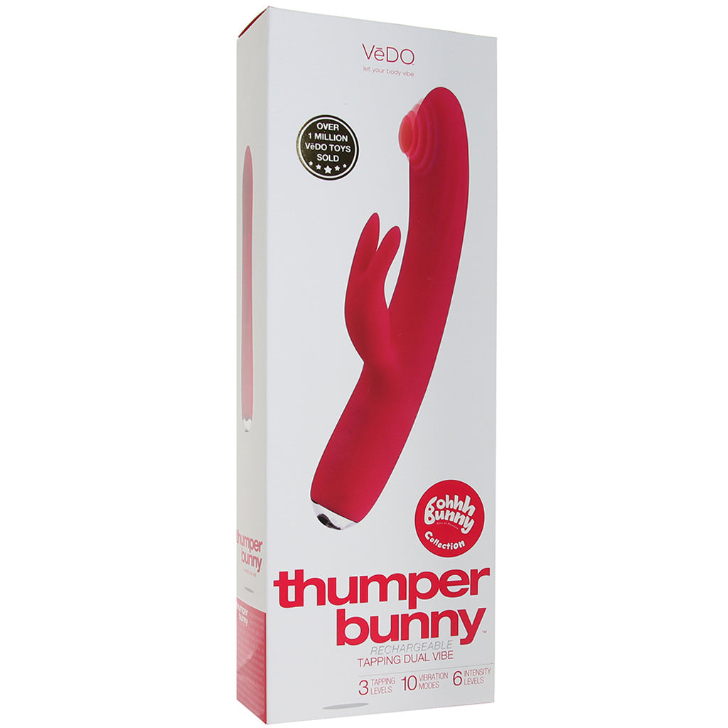 Thumper Bunny Tapping Rabbit Vibe in Pink Clearance - Tophatter Daily Deals