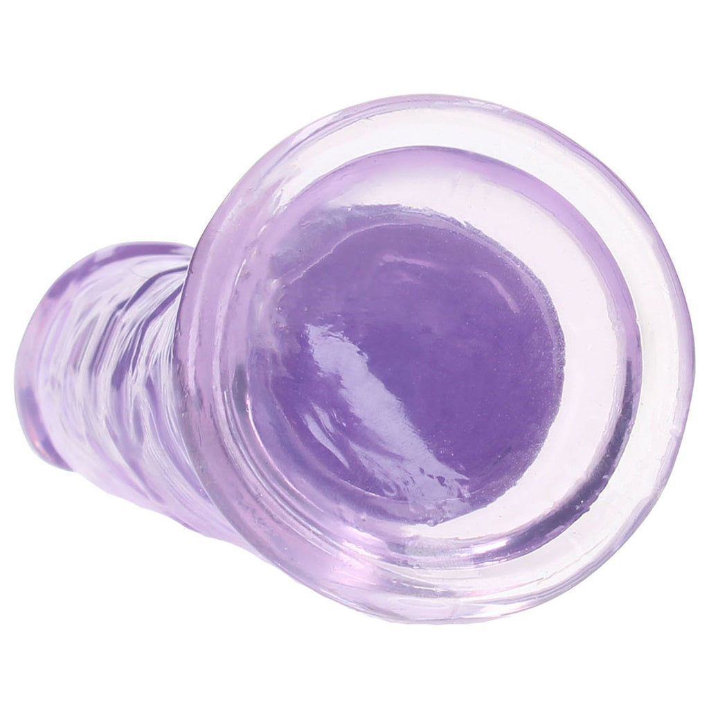 RealRock Crystal Clear Jelly 6 Inch Dildo in Purple - Tophatter's Adult Products Dildo Sex Toys > Realistic Dildos - Tophatter Daily Deals