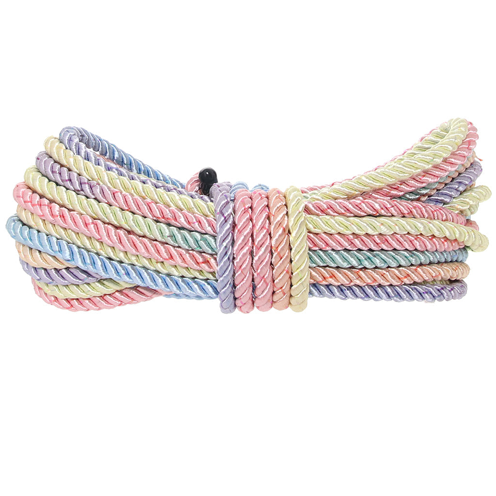 Ouch! 32.8'/10m Bondage Rope in Pastel Rainbow Bondage and Fetish > Restraints - Tophatter Daily Deals