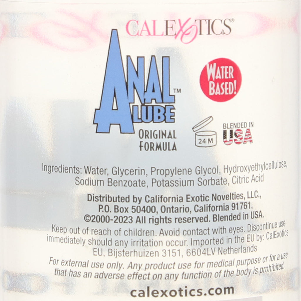 Anal Original Water Based Lubricant in 6oz/177ml - Tophatter's Adult Products Lubes and Lotions > Water Based Sex Lubes - Tophatter Daily Deals
