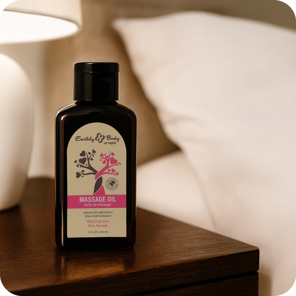 At Night Massage Oil 2oz/60ml in Wild Pink Rose Lubes and Lotions > Erotic Massage Oils - Tophatter Daily Deals
