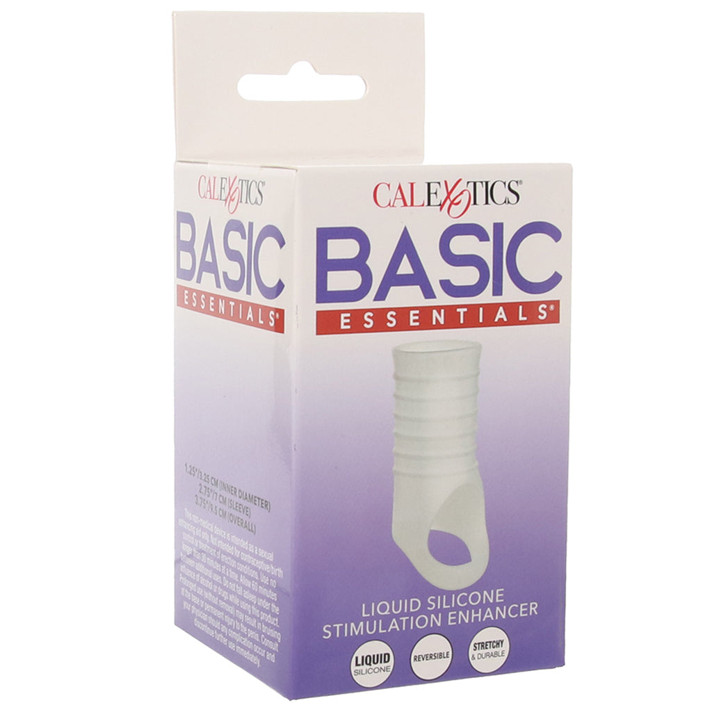 Basic Essentials Stimulation Enhancer Sleeve in Frosted - Tophatter's Adult Sex Toys Online Male Enhancement > Extenders and Sleeves - Tophatter Daily Deals