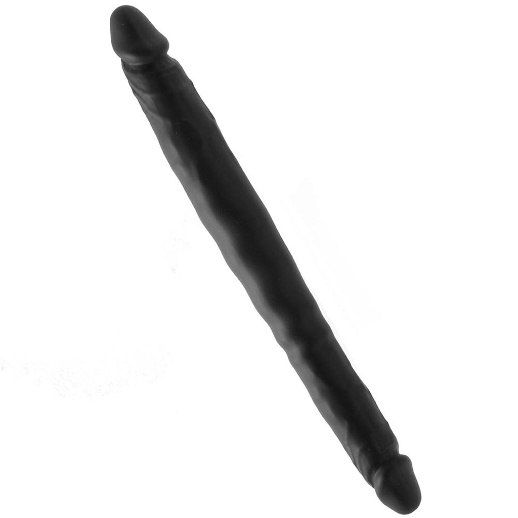 Colours Double Pleasure 12 Inch Dildo in Black Dildo Sex Toys > Double Ended Dildos - Tophatter Daily Deals