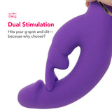 PinkCherry Warming Realistic Rabbit Vibe in Purple Vibrators > Rabbit Vibrators - Tophatter Daily Deals