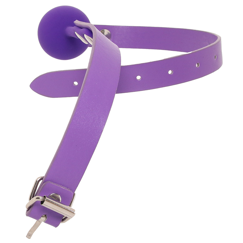 Ouch! Silicone Ball Gag in Purple Bondage and Fetish > Ball Gags & Mouth Restraints - Tophatter Daily Deals