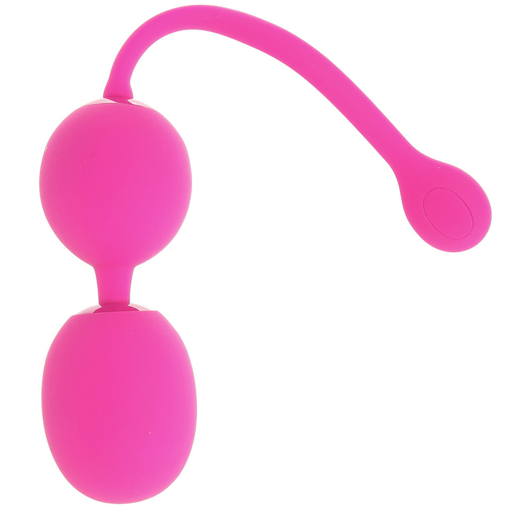 Dual Rechargeable Silicone Kegel Balls in Pink Kegel, Ben Wa and Pelvic Health Tools - Tophatter Daily Deals