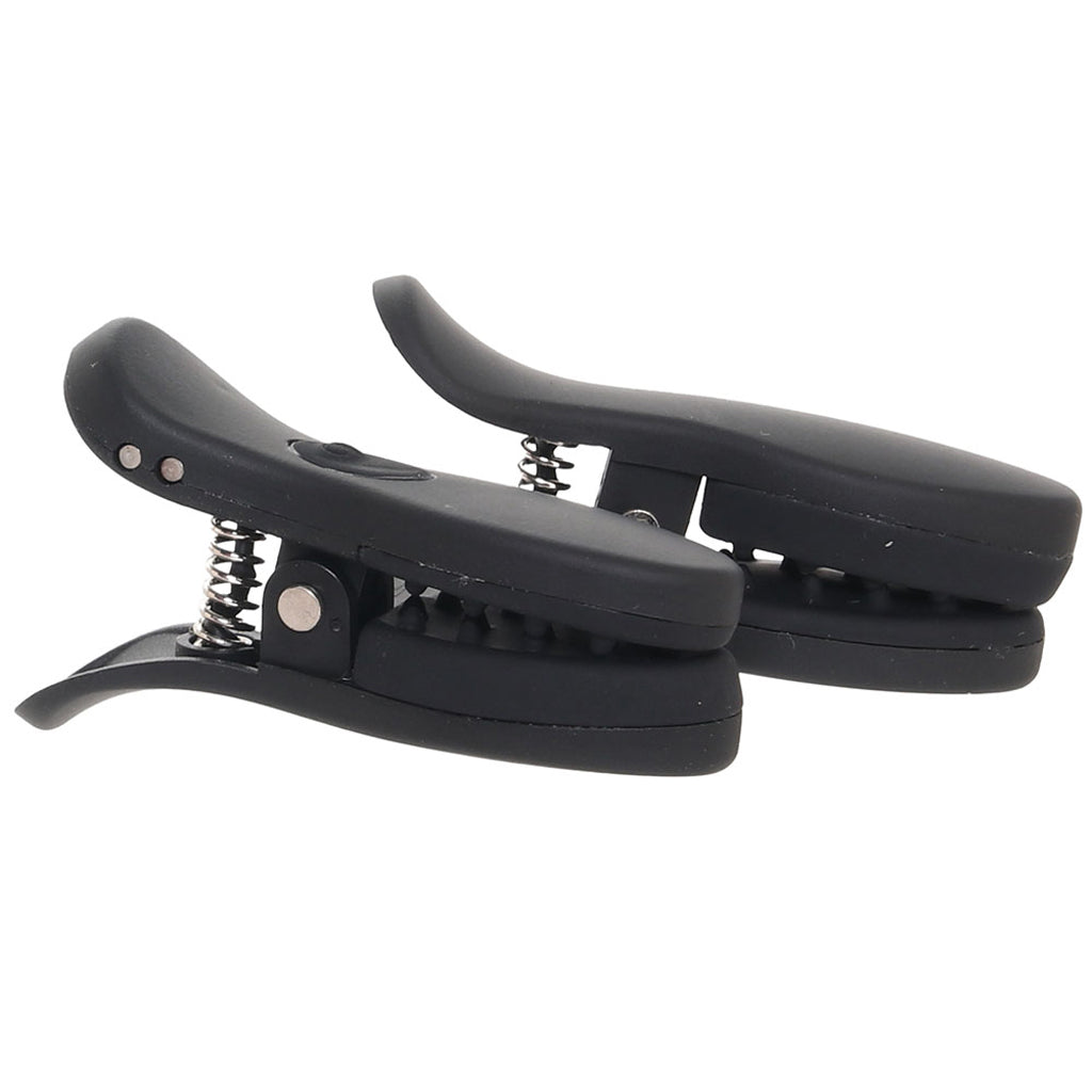 Master Series Dark Grip Vibrating Nipple Clamps Bondage and Fetish > Nipple Stimulators & Clamps - Tophatter Daily Deals