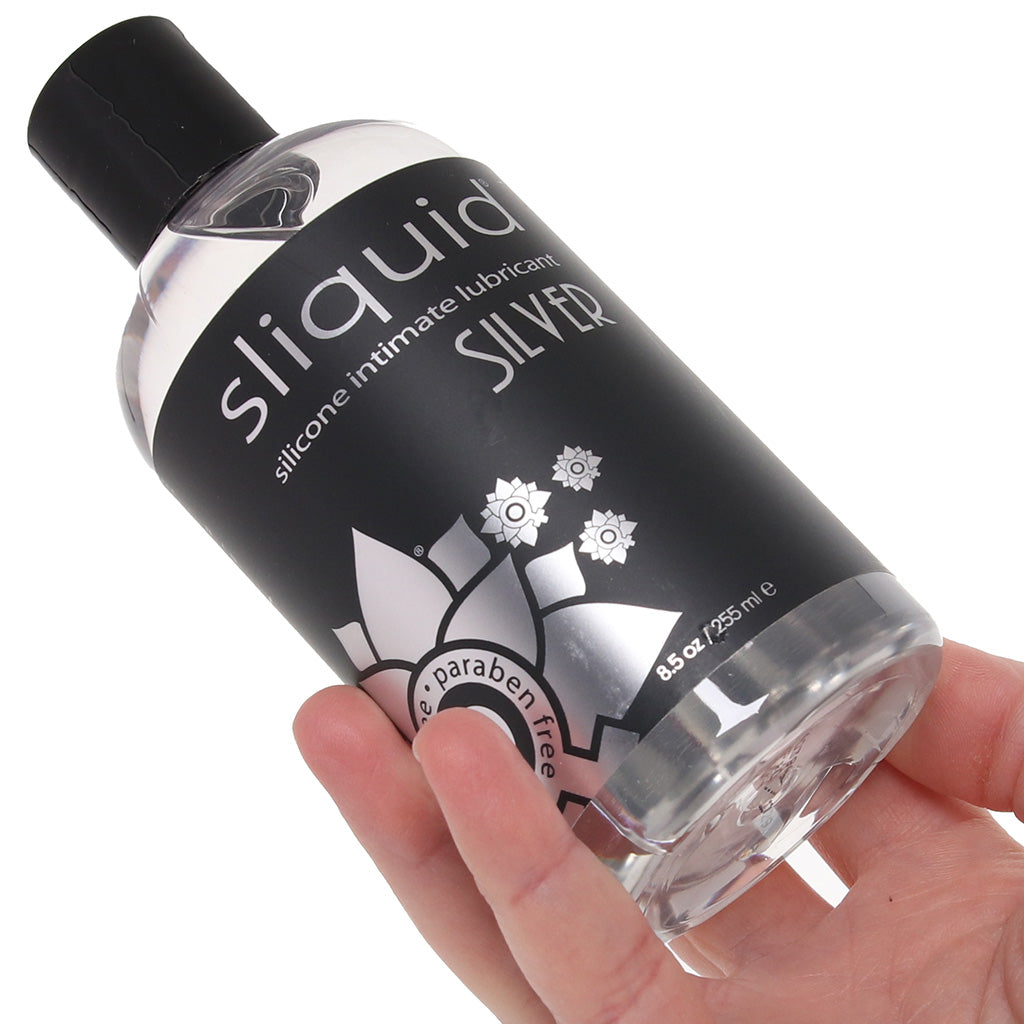 Silver Silicone Intimate Lubricant in 8.5oz/255ml Lubes and Lotions > Silicone Based Sex Lubes - Tophatter Daily Deals