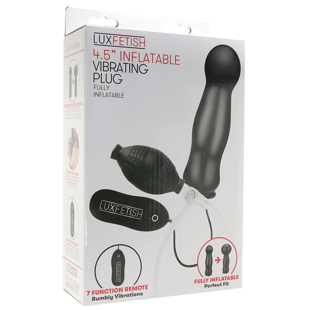 4.5 Inch Inflatable Vibrating Plug Anal Sex Toys > Butt Plugs - Tophatter Daily Deals