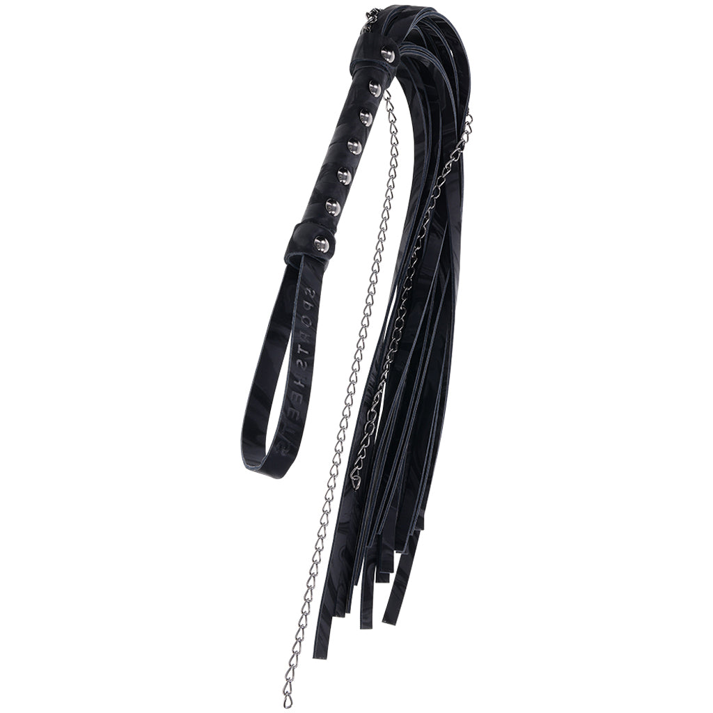 Velvet Noir Chain Flogger - Tophatter's Adult Sex Toys Online Bondage and Fetish > Whips and Crops - Tophatter Daily Deals