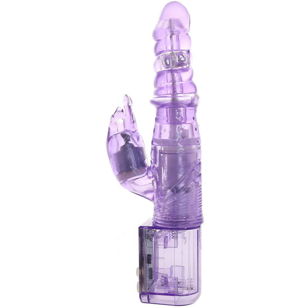 Purring Thrusting Panther Vibe in Purple Vibrators > Rabbit Vibrators - Tophatter Daily Deals