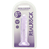 RealRock Crystal Clear Jelly 6 Inch Dildo in Purple Dildo Sex Toys > Realistic Dildos - Tophatter Daily Deals