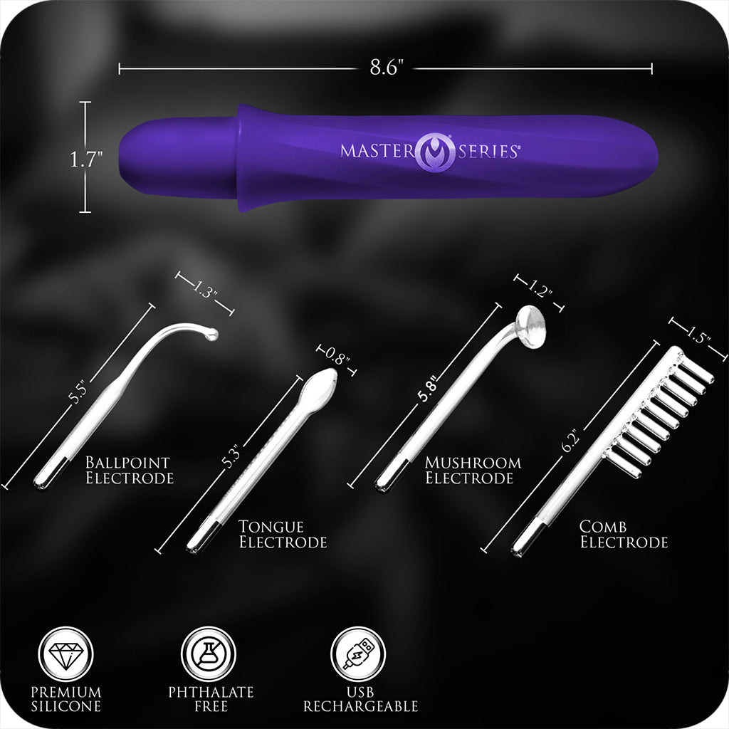 Master Series Electrawand E-Stim Set in Purple Bondage and Fetish > Electro Stim - Tophatter Daily Deals