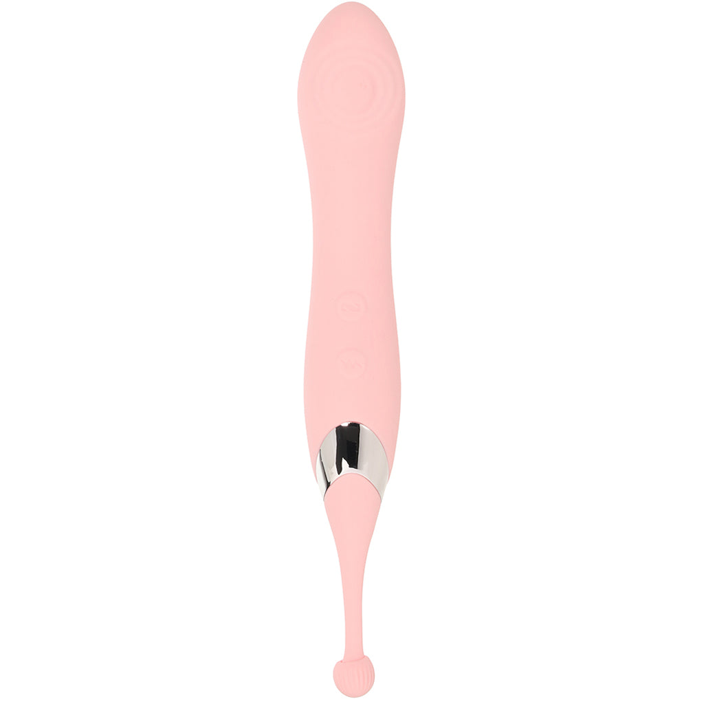 Clit-Tastic Double Sided Teaser with Attachments Vibrators > G-Spot Vibrators - Tophatter Daily Deals