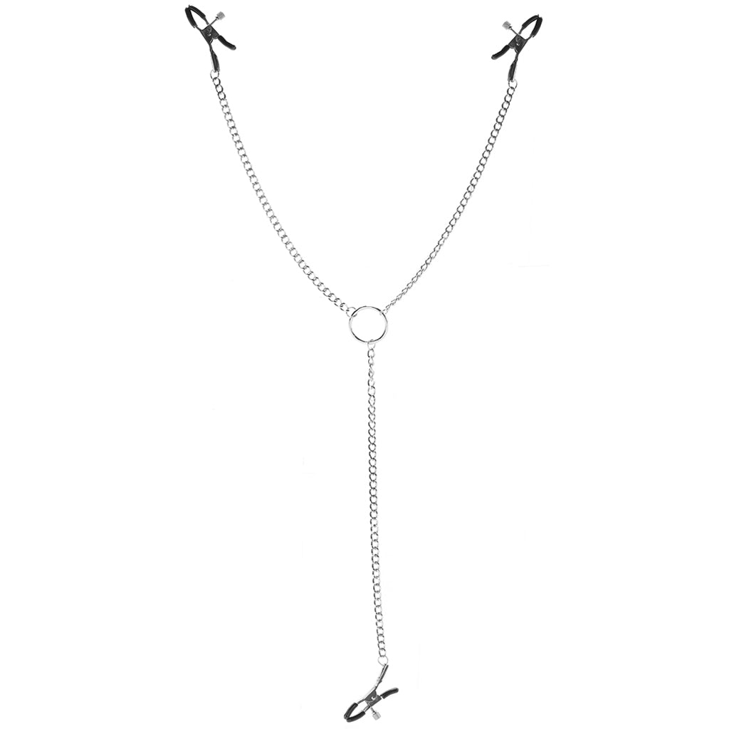 Adjustable Nipple to Clit Clamps Bondage and Fetish > Nipple Stimulators & Clamps - Tophatter Daily Deals