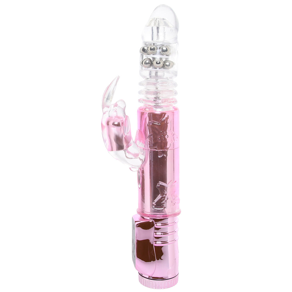 Thrusting Orgasm Bunny Vibe in Pink Vibrators > Rabbit Vibrators - Tophatter Daily Deals