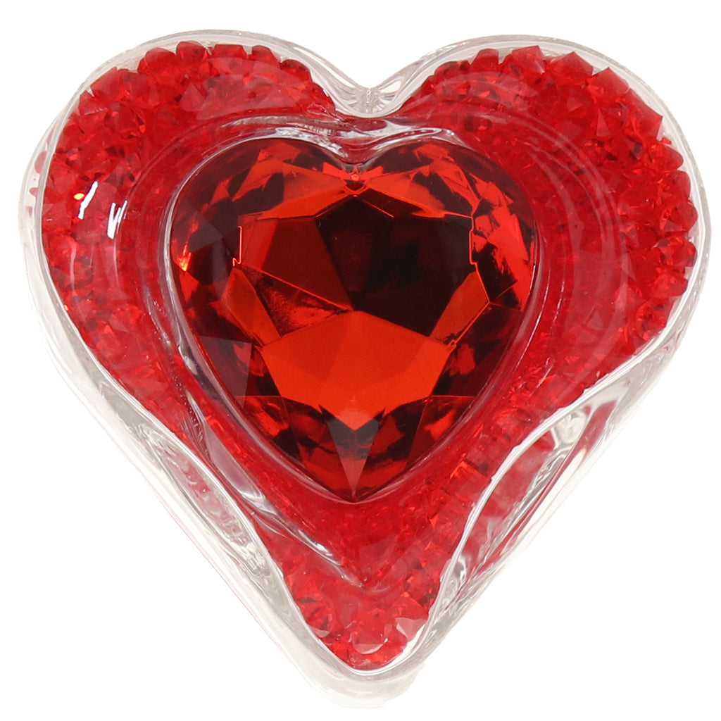 Oh My Gem Lustre Glass Butt Plug in Red - Tophatter's Adult Sex Toys Online Anal Sex Toys > Butt Plugs - Tophatter Daily Deals