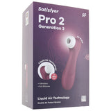 Satisfyer Pro 2 Gen 3 Double Air Pulse Vibe in Wine Vibrators > Clitoral Stimulators - Tophatter Daily Deals