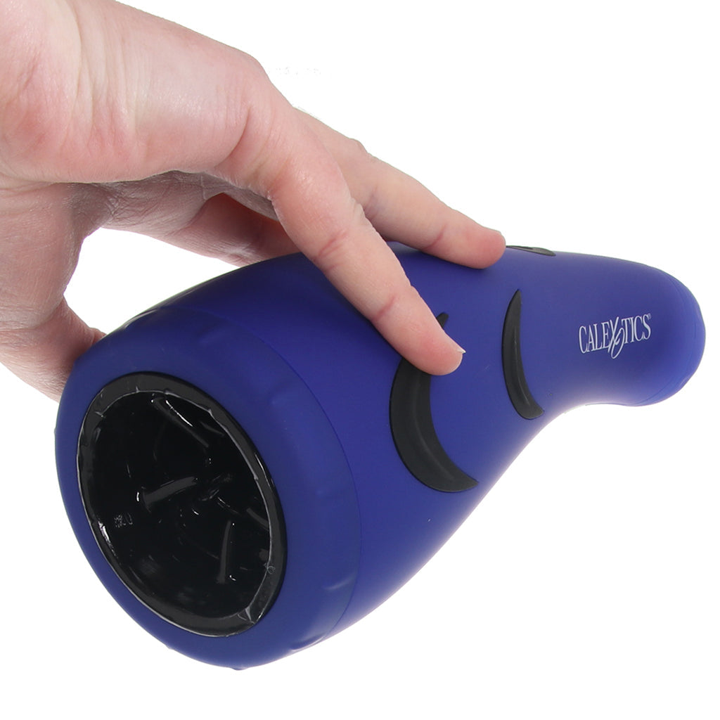 Apollo 30 Function Hydro Power Stroker in Blue - Tophatter's Adult Sex Toys Online Male Masturbators > Vibrating - Tophatter Daily Deals