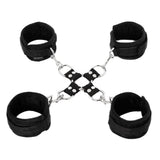 5-Piece Hog Tie and Cuff Set - Tophatter's Adult Products Bondage and Fetish > Wrist and Ankle Cuffs - Tophatter Daily Deals