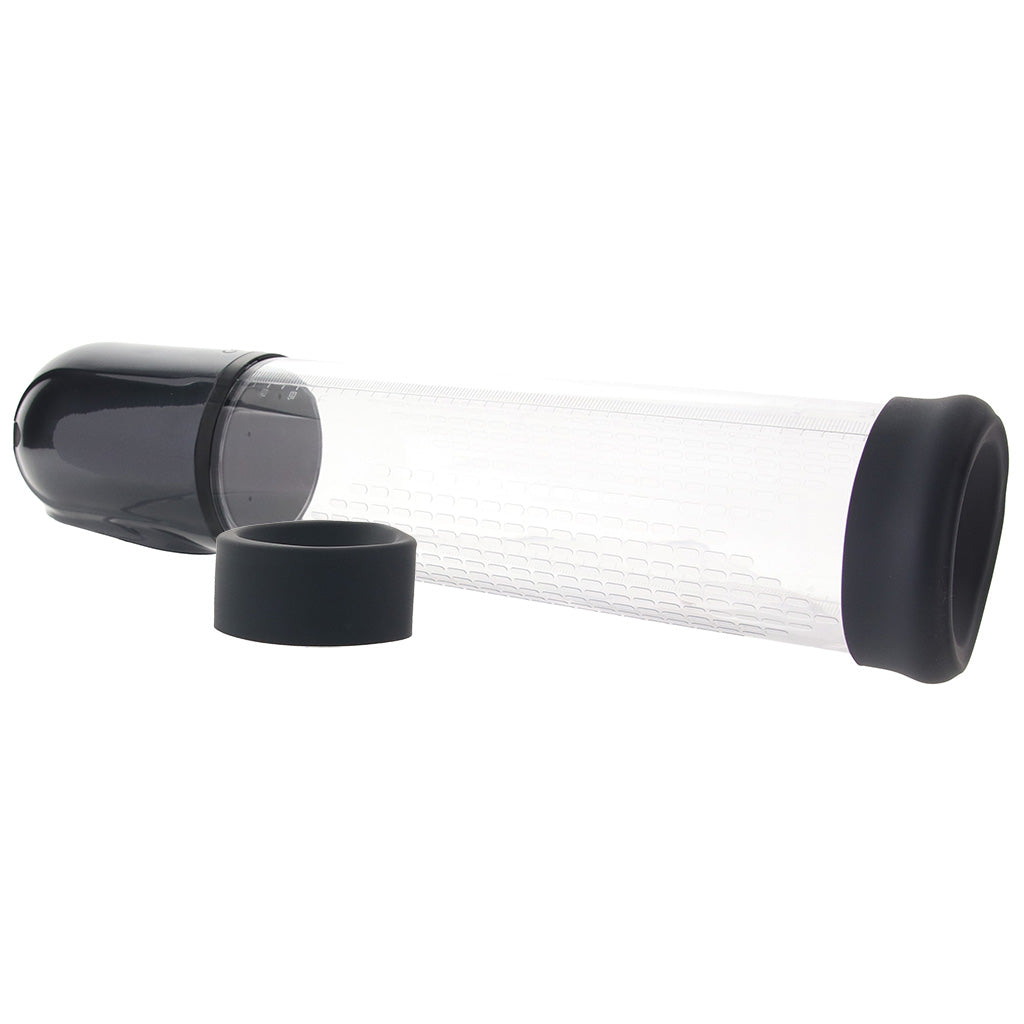 Pumped Engage Penis Pump and Masturbator - Tophatter's Adult Sex Toys Online Male Masturbators > Self-Contained Strokers - Tophatter Daily Deals