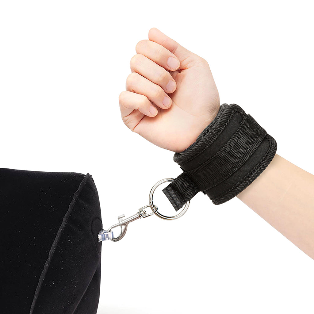 LuxFetish Inflatable Position Wedge with Cuffs - Tophatter's Adult Sex Toys Online Bondage and Fetish > Tools & Accessories - Tophatter Daily Deals