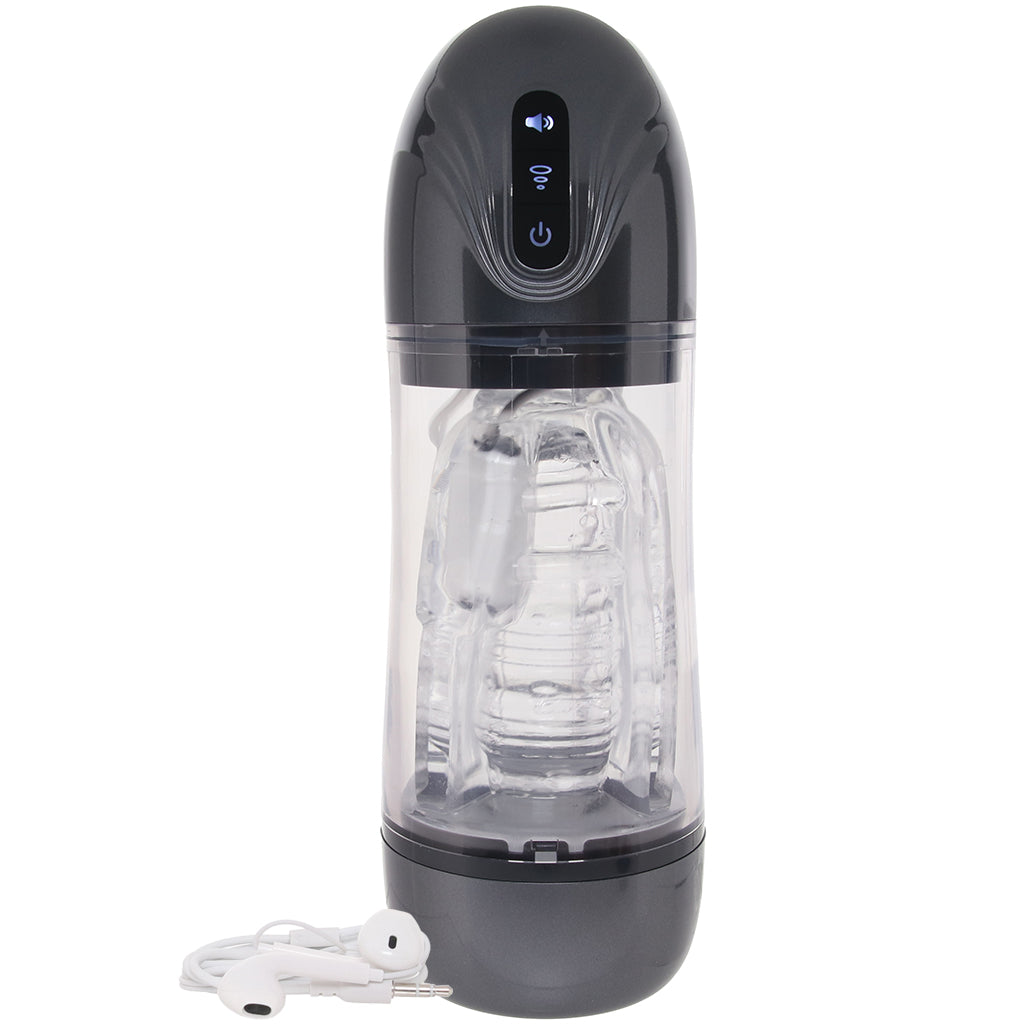 Pumped SonicPull Auto Stroker in Gunmetal Male Masturbators > Auto Strokers - Tophatter Daily Deals