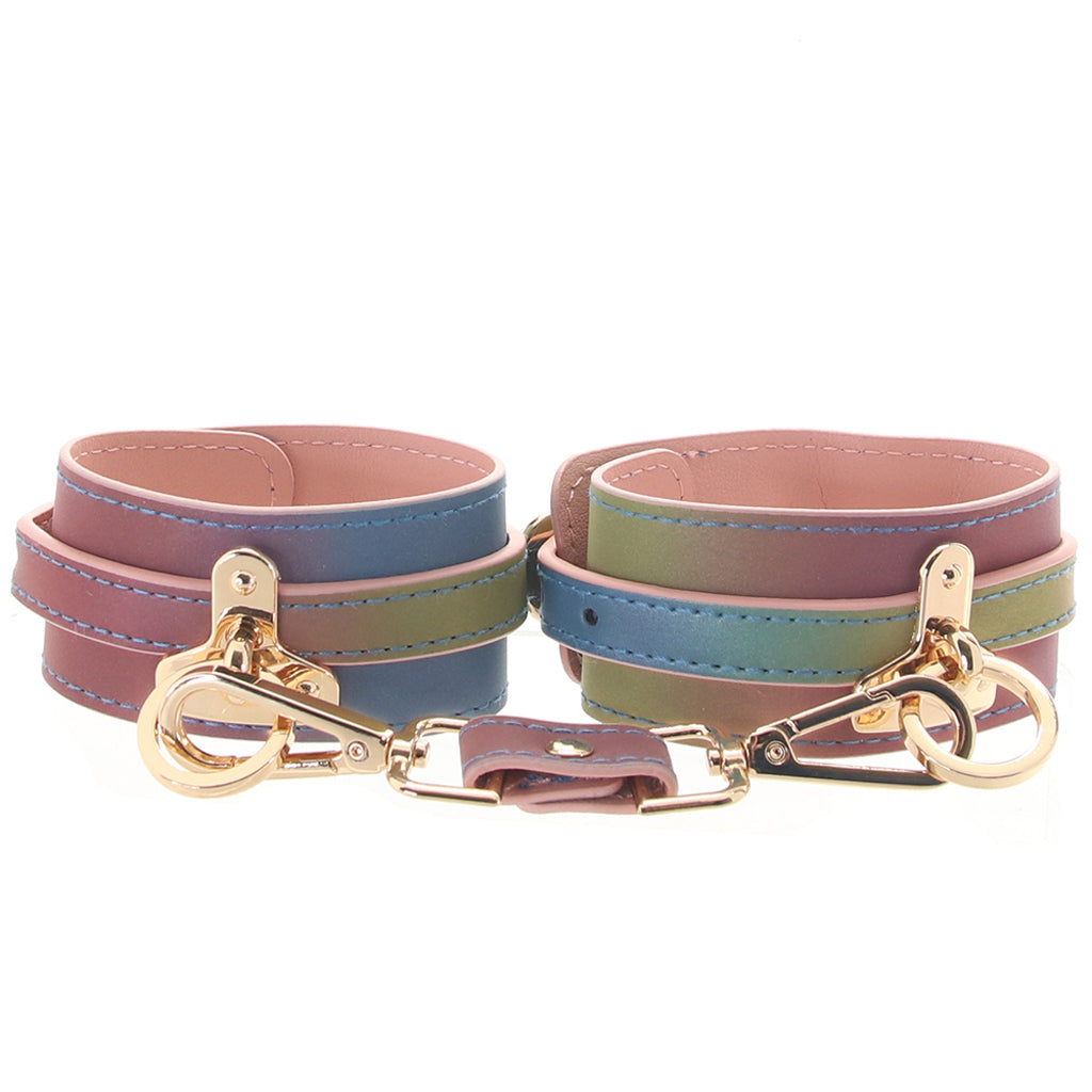 Spectra Bondage Ankle Cuffs in Rainbow - Tophatter's Adult Products Bondage and Fetish > Wrist and Ankle Cuffs - Tophatter Daily Deals