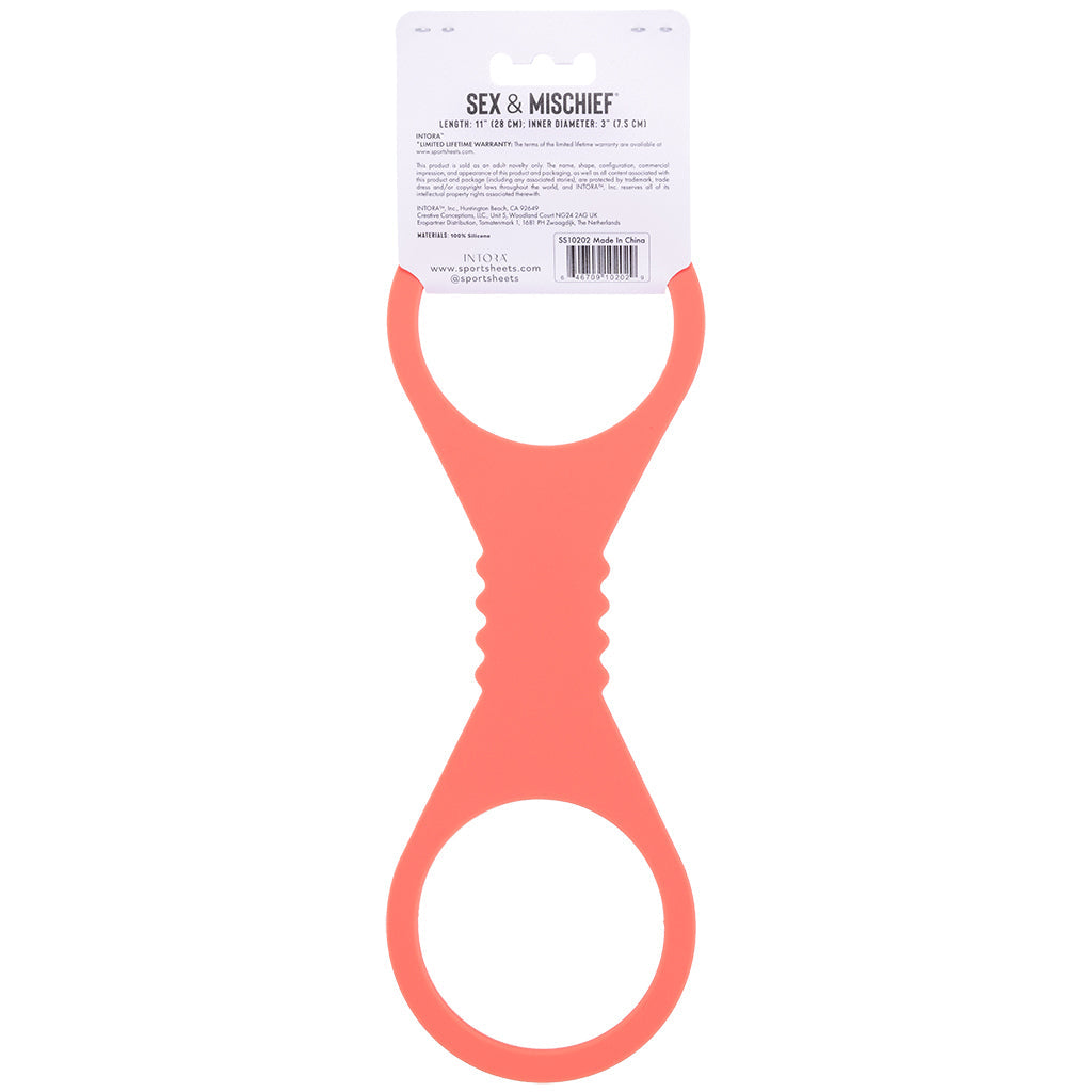 S&M Peaches 'n CreaMe Silicone Cuffs in Large - Tophatter's Adult Sex Toys Online Bondage and Fetish > Wrist and Ankle Cuffs - Tophatter Daily Deals