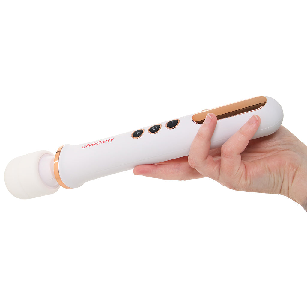 PinkCherry Rechargeable Wand in White - Tophatter's Adult Sex Toys Online Vibrators > Wands - Tophatter Daily Deals