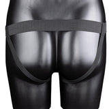 Ouch! Ribbed 8 Inch Hollow Ballsy Strap-On in Gunmetal Dildo Sex Toys > Strap-On and Harnesses - Tophatter Daily Deals