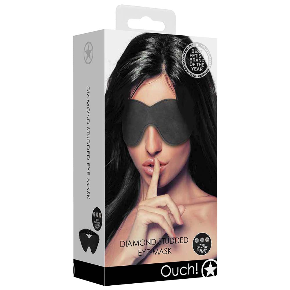 Ouch! Diamond Studded Eye Mask Bondage and Fetish > Pleasure Masks and Dress Up Play - Tophatter Daily Deals