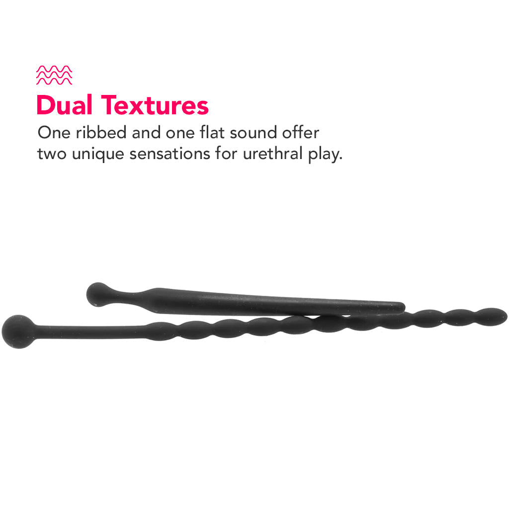Ouch! Beginners Silicone Urethral Sounding Set Bondage and Fetish > Cock and Ball Devices - Tophatter Daily Deals