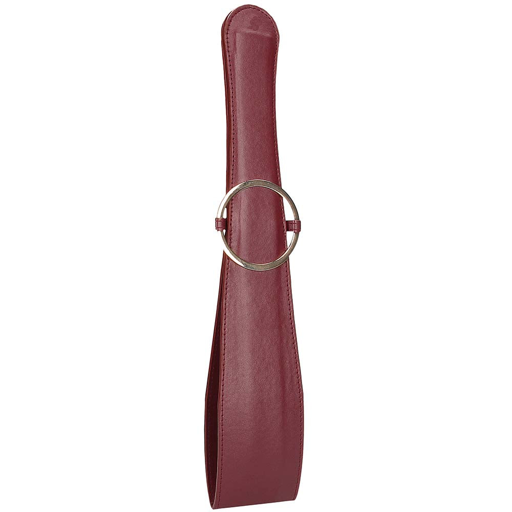 Ouch! Halo Belt Flogger in Burgundy Bondage and Fetish > Whips and Crops - Tophatter Daily Deals