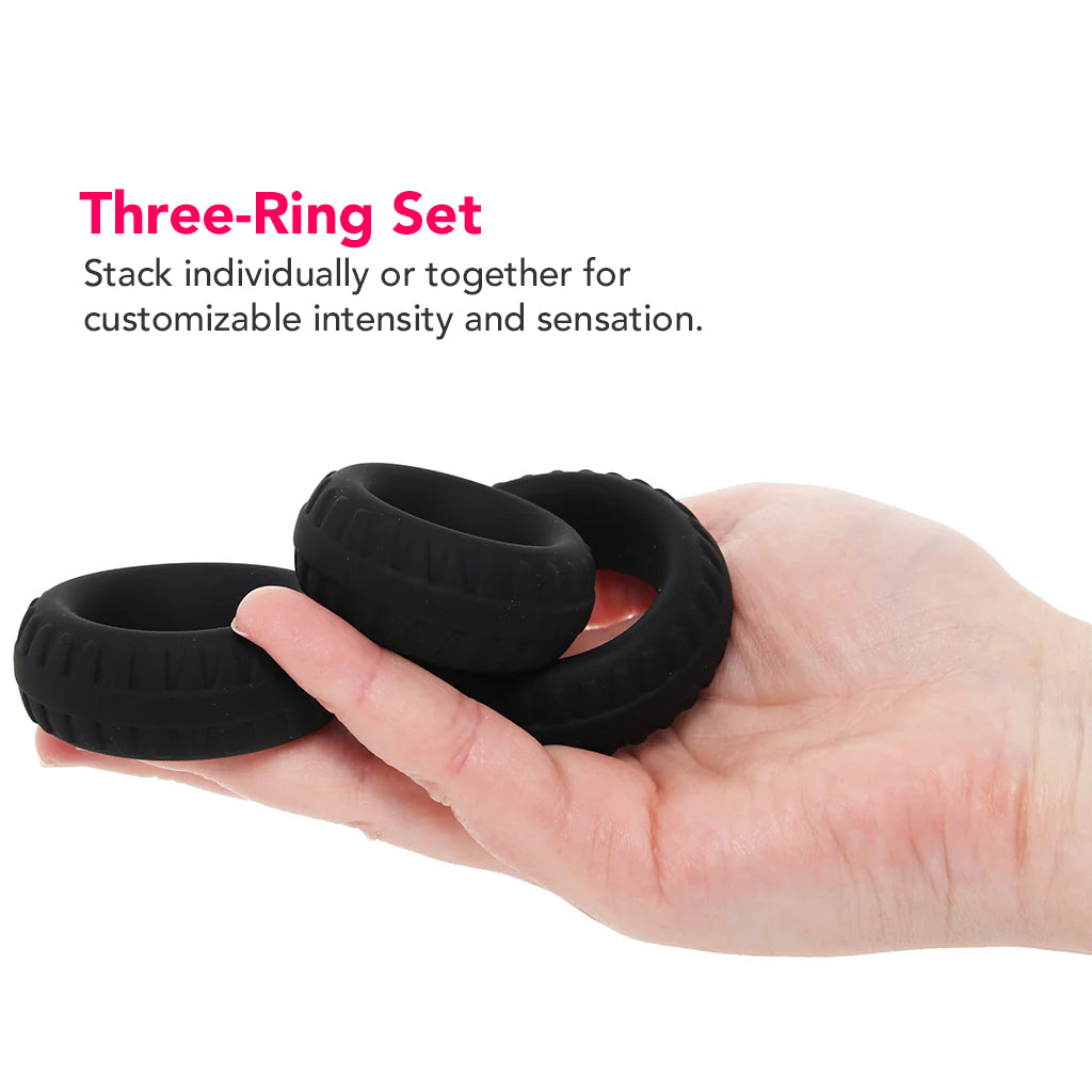 Performance Plus Drift 3 Ring Set Cock Rings - Tophatter Daily Deals