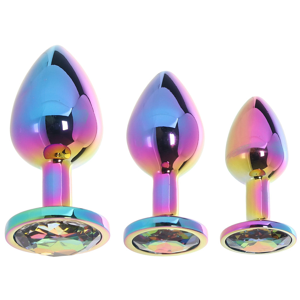 Ouch! Venice Collection Metal Anal Plug Set - Tophatter's Adult Sex Toys Online Anal Sex Toys > Butt Plugs - Tophatter Daily Deals