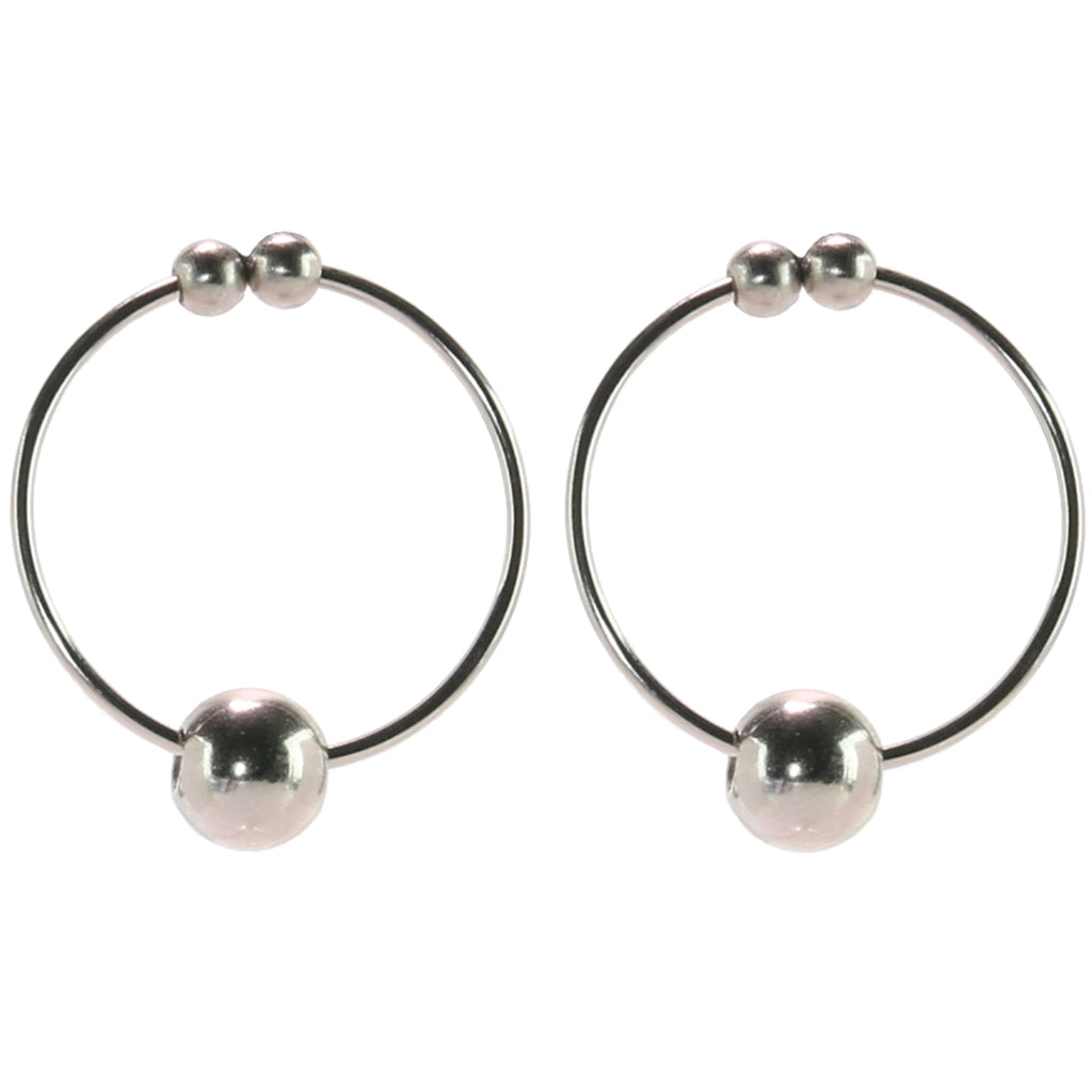 nipple play Non-Piercing Nipple Rings in Silver Bondage and Fetish > Nipple Stimulators & Clamps - Tophatter Daily Deals