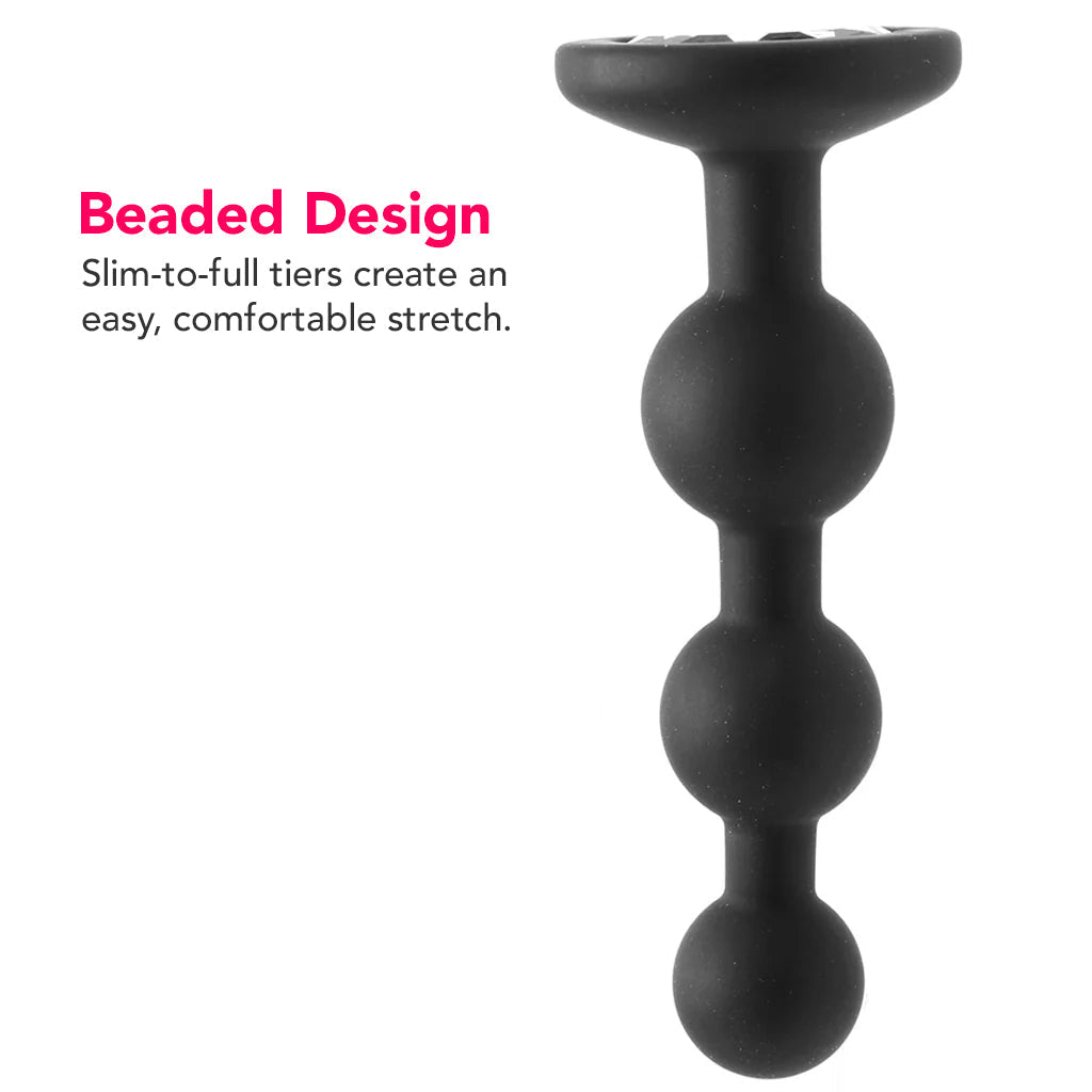 Ouch! Silicone Beaded Diamond Butt Plug Anal Sex Toys > Butt Plugs - Tophatter Daily Deals
