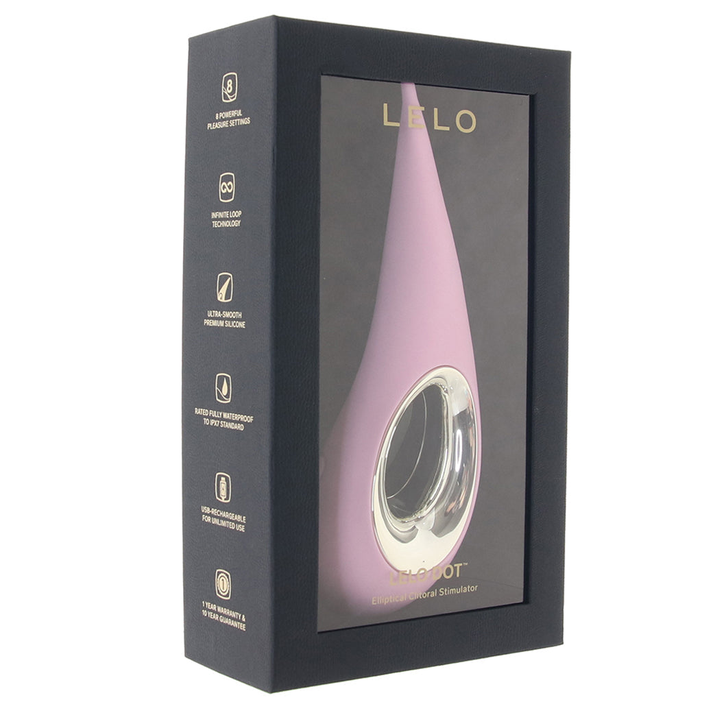 Lelo DOT Elliptical Clitoral Stimulator in Pink Vibrators > Clitoral Stimulators - Tophatter Daily Deals