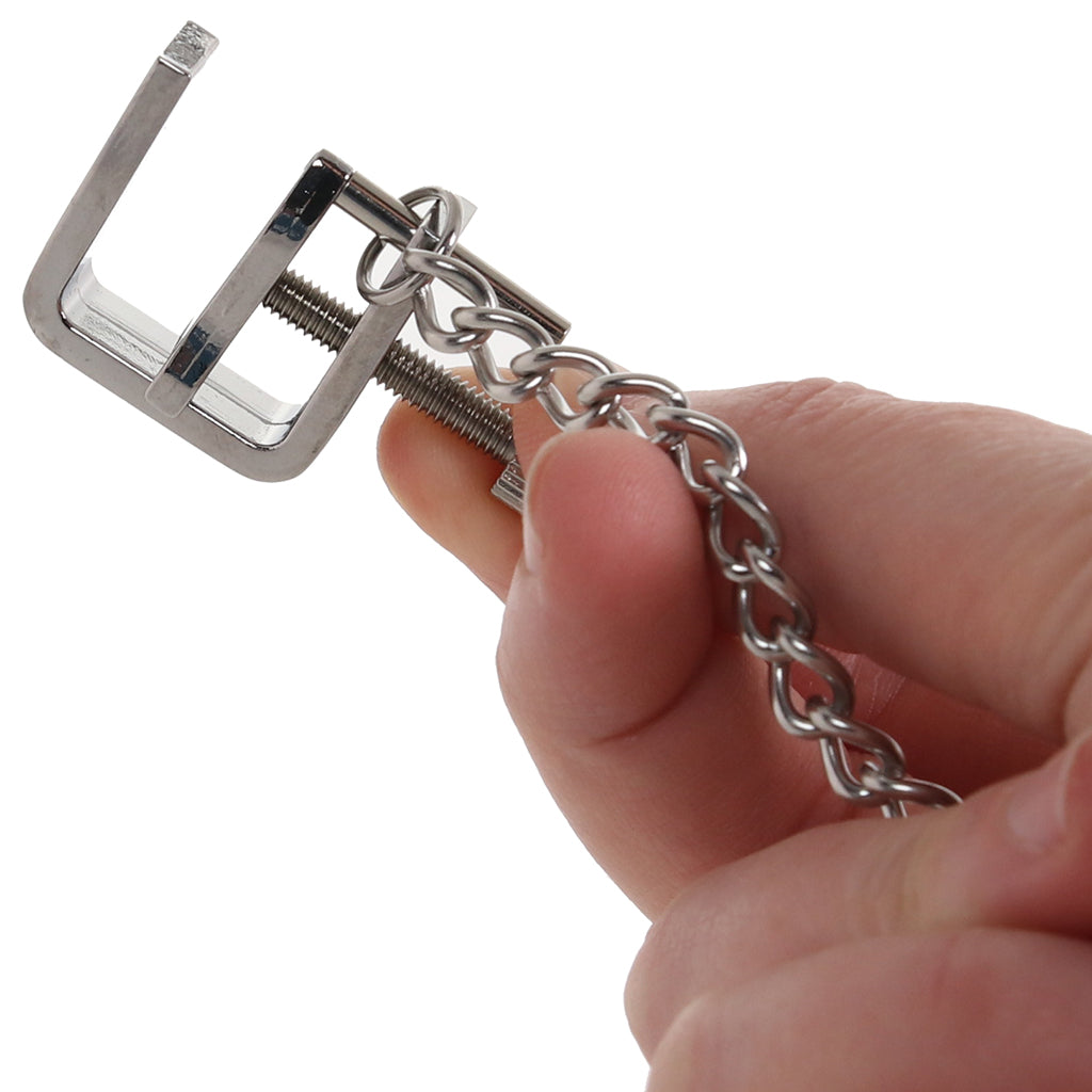 Master Series Pressure Vice Metal Nipple Clamps - Tophatter's Adult Sex Toys Online Bondage and Fetish > Nipple Stimulators & Clamps - Tophatter Daily Deals