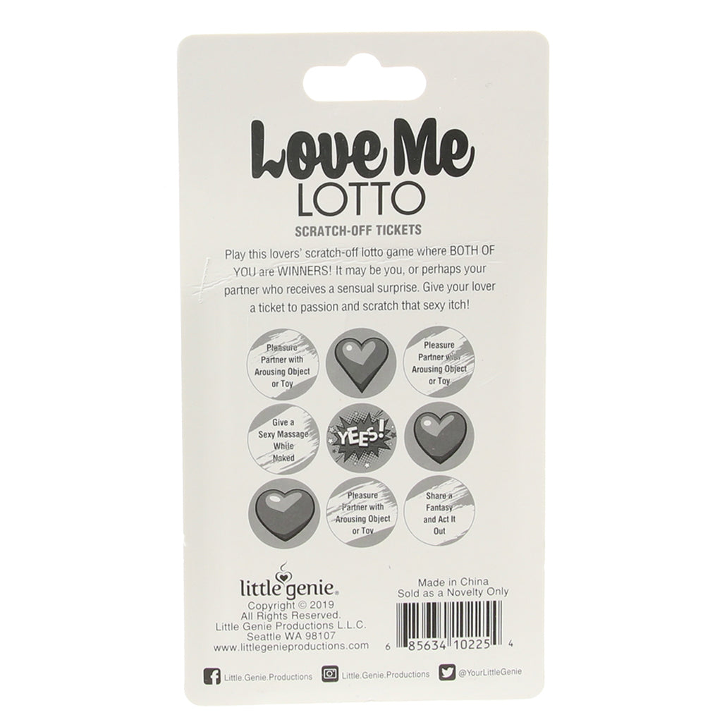 Love Me Lotto Scratch Card Sensual Love > Games - Tophatter Daily Deals