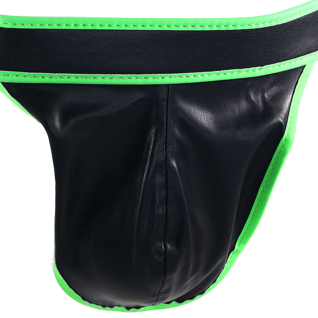 Ouch! Glow In The Dark Side Buckle Jock Strap /M Bondage and Fetish > Men's Bondage Wear - Tophatter Daily Deals