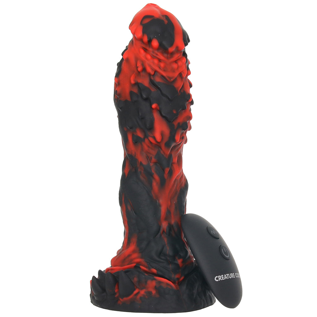 Creature Cocks Inferno Cock Vibrating Silicone Dildo - Tophatter's Adult Sex Toys Online Dildo Sex Toys > Fantasy Dildos - Tophatter Daily Deals