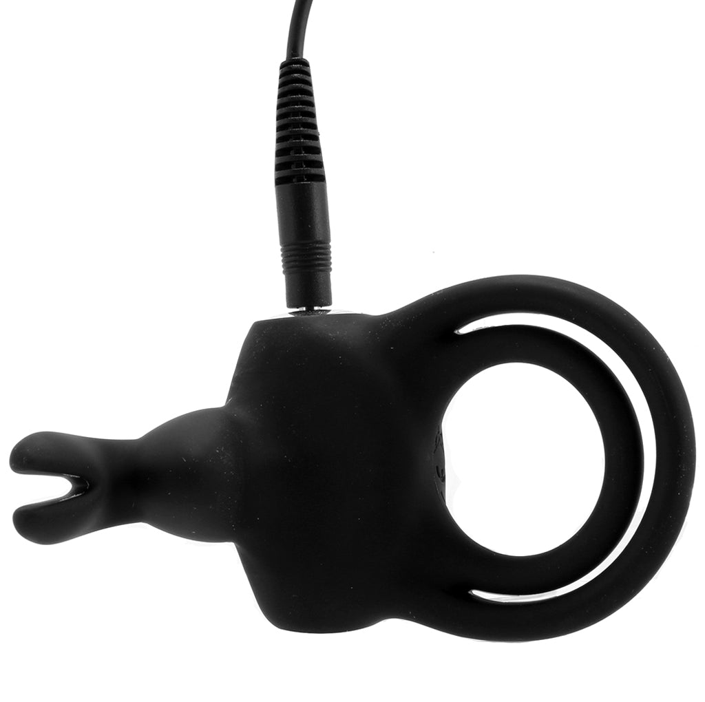 Happy Rabbit Vibrating Cock Ring in Black Cock Rings - Tophatter Daily Deals