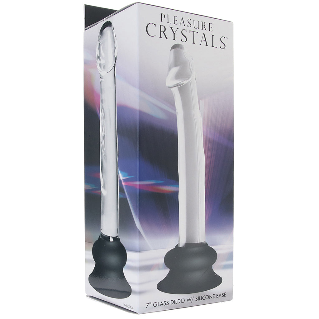 Pleasure Crystals 7 Inch Glass Dildo - Tophatter's Adult Products Dildo Sex Toys > Realistic Dildos - Tophatter Daily Deals