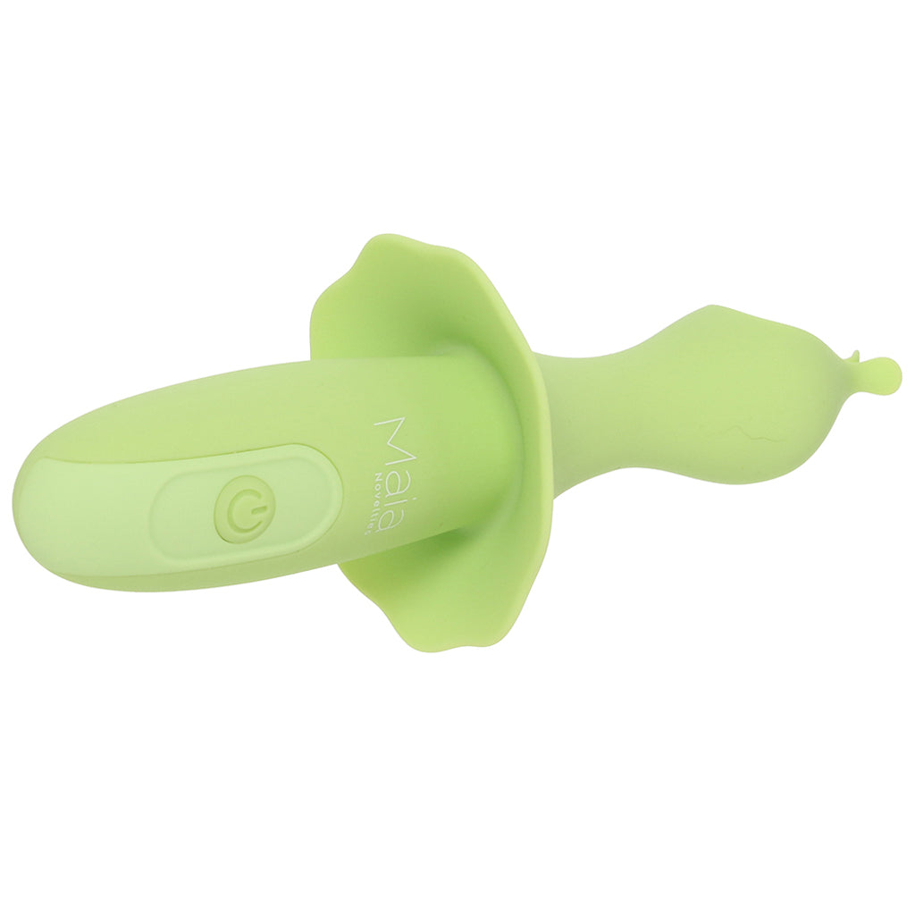 Sienna Fluttering Silicone Vibe in Green - Tophatter's Vibrator Deals Online Vibrators > Clitoral Stimulators - Tophatter Daily Deals