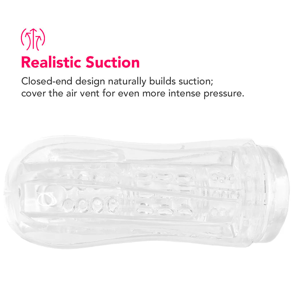 PDX Elite ViewTube See-Thru Stroker Male Masturbators > Self-Contained Strokers - Tophatter Daily Deals