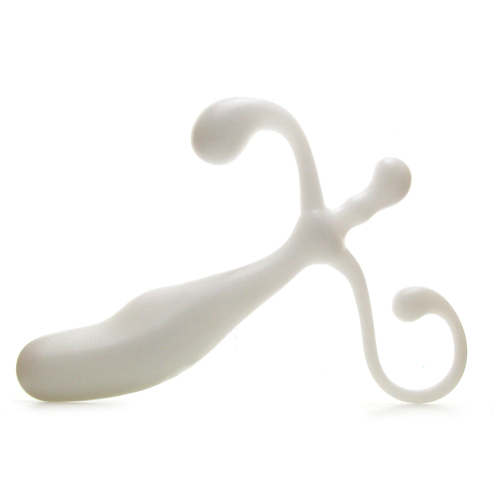 Blue Line 5 Inch Male P-Spot Massager in White - Tophatter's Adult Sex Toys Online Anal Sex Toys > Prostate Massagers - Tophatter Daily Deals