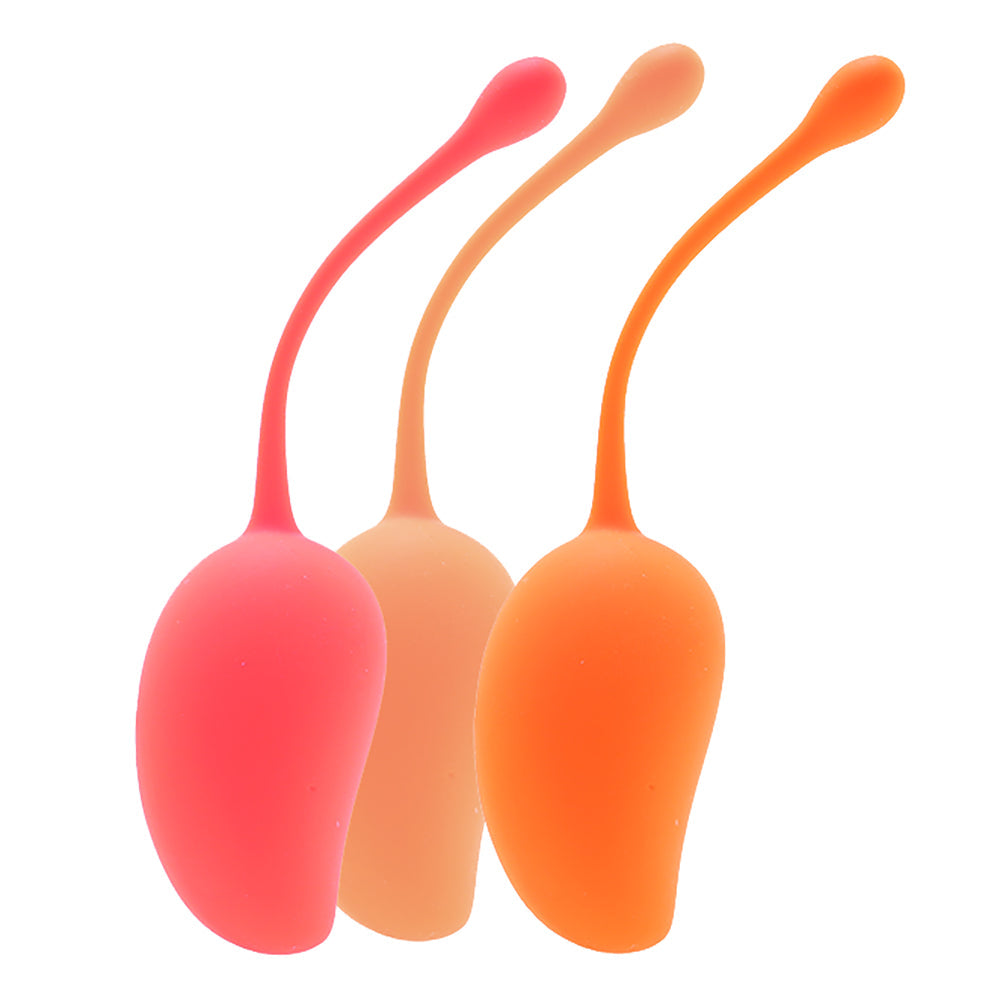 Mango Squeeze.Relax.Repeat Kegel Triple Training Set Kegel, Ben Wa and Pelvic Health Tools - Tophatter Daily Deals